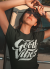 Good Vibes T-shirt voor dames