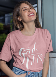 Good Vibes Pink  Women T-shirt