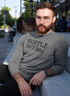 Hustle Harder houtskool sweatshirt