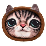 Lovely Cat 3D Realistic Pattern Pet Bed Soft