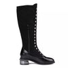 Low Heel Women Knee High Boots Sexy Low Med Heels Autumn Woman Shoes