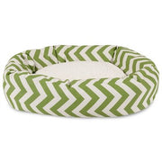 MajesticPet 788995540243 25 inch zigzag Sherpa Donut huisdierbed, salie