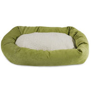 MajesticPet 788995542544 32 in. Villa Sherpa Donut Pet Bed, Storm