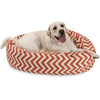 MajesticPet 788995544234 40 inch zigzag Sherpa Donut huisdierbed, Burn