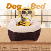 Uitneembare gezellige hondenmand, wasbare slaapbank voor huisdieren, huisdier