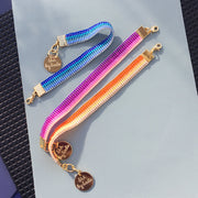 Skinny Ombre Bracelet - Blue / Pink / Orange