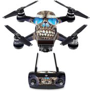 MightySkins DJSPCMB-Psycho Skull Skin-sticker voor DJI Spark Mini Drone C