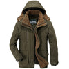 Winterparka met capuchon voor heren met fleece aan de binnenkant