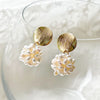 Baroque Pearl Cluster Drop Earrings