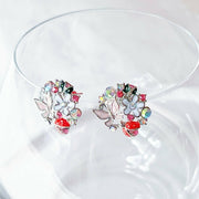 Butterfly and Ladybird on Flowers Earrings