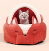 Funny Fox Shape Pet Cat Bed House Cozy Dog Cat Mat