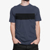 Zwart Colorblock-T-shirt voor heren