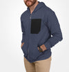 Heren Faux Black Pocket Heavy Blend Zip Up Hoodie