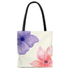 Frisse bloemenprint Beach Shopper Tote Bag Medium