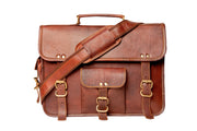 Handmade Leather Laptop Messenger Bag Crossbody Office Bag for Men.