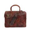 Handmade Buffalo Leather Briefcase Laptop Bag.