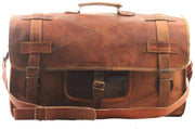 Men's Retro Style Leather Carry On Duffel Bag.