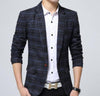 Herenmix geruite blazer 