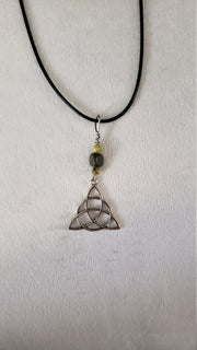 Handmade Celtic Trinity Knot Necklace Celtic Jewelry Irish Necklace