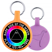 Bark Side of the Moon Pink Floyd Ecoplastic Pet ID Tag- Choose from