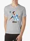 Messi T-shirt met V-hals 