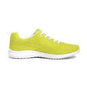 Mens Sneakers, Yellow Low Top Canvas Running Sports Shoes - O7O475