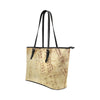 Tote Bag - Beige muzieknootpatroon - Grote tas met dubbel handvat -