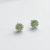 Peridot Earrings - Green Gemstone Studs - August Birthstone Gift