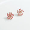 Sakura Flower Earrings - Pink Cherry Blossom Stud Earrings