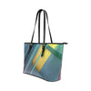 Draagtas - blauw abstract patroon - grote tas met dubbel handvat - B3554479