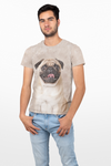 Mopshond-T-shirt voor heren