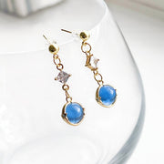 The Blue Planet Neptune Drop Earrings