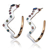 TK2729 - IP Coffee light Stainless Steel Earrings with Top Grade